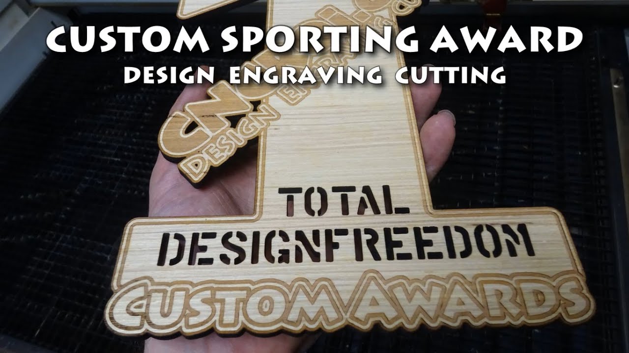 Custom Sporting Award: Design  Engraving  Cutting