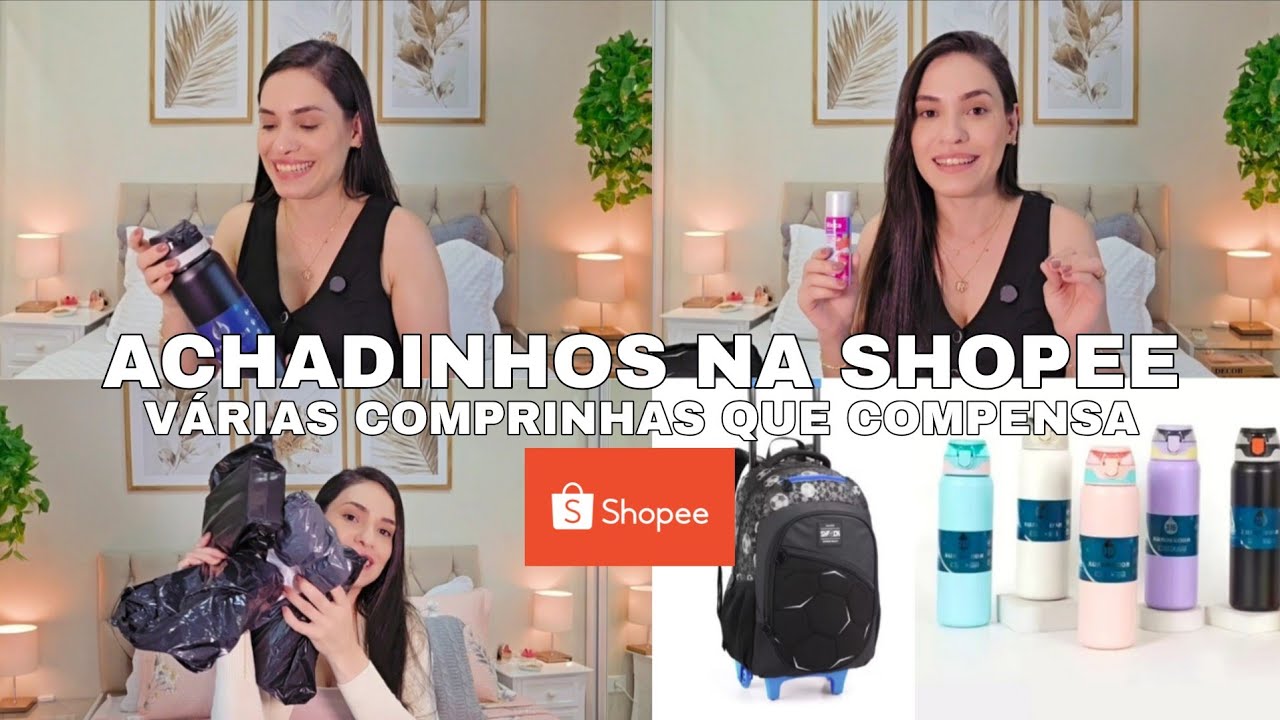COMPRINHAS QUE VALE A PENA NA SHOPEE/garrafa térmica, material escolar, peças íntimas 