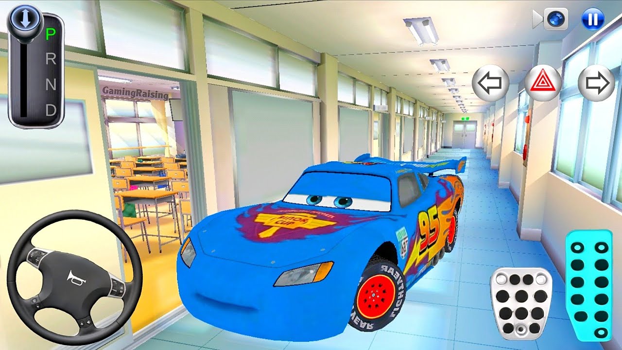 New Lightning McQueen Car in School Building - 3D Driving Class - Gameplay Android ios - 2026