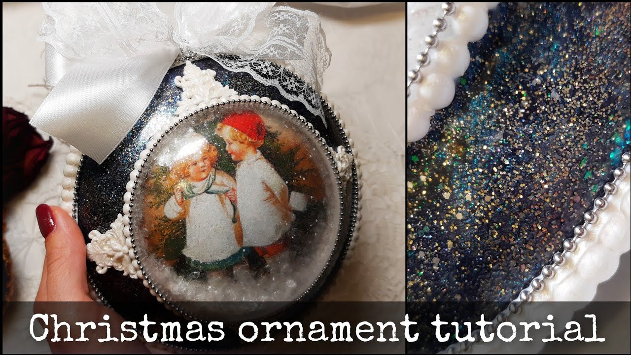 Christmas ornament ❄️ Decoupage tutorial