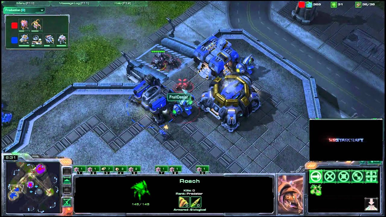 HD Starcraft 2 Boxer v FruitDealer g2 p1/2