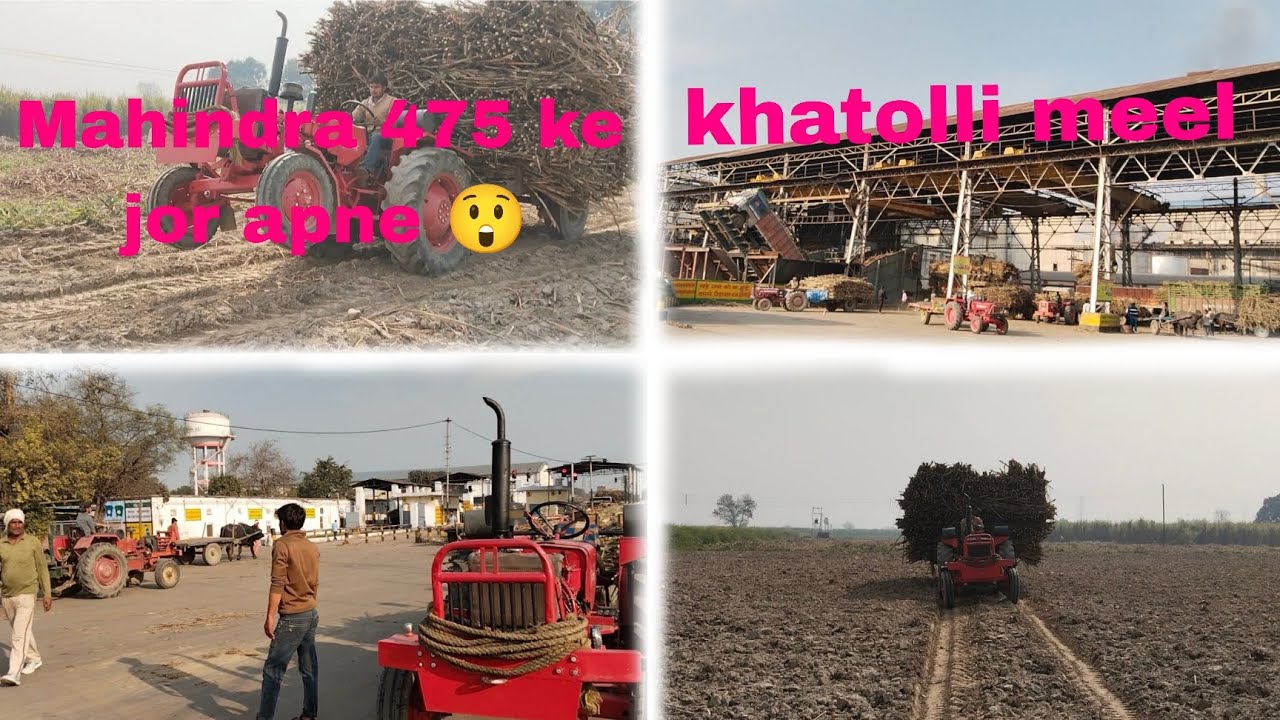 Apne Mahindra 475 ke jor 70 kontal ganne me🚜🫡