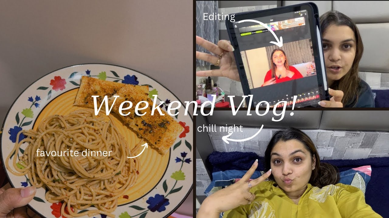 Chill Weekend Vlog ✨ Making Aglio e Olio, Cleaning My Room & Amazon Parcel Unboxing!