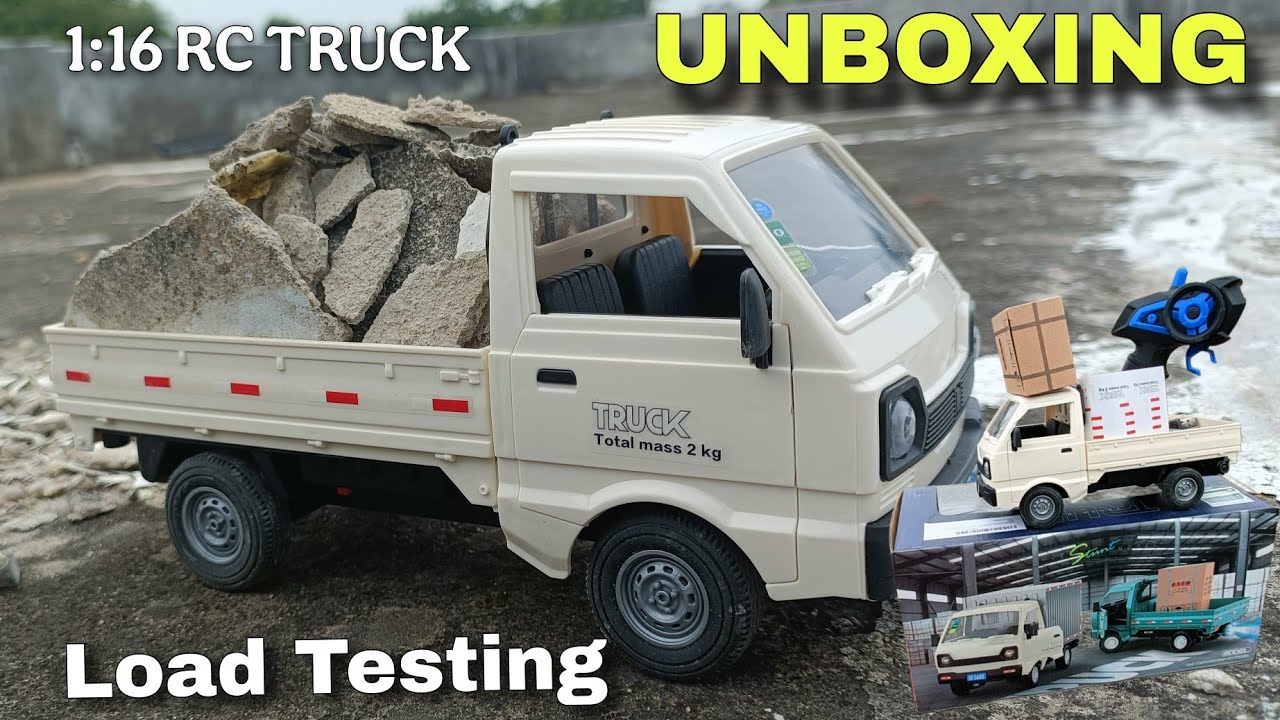 RC 1:16 Mini Truck Unboxing 🔥 Load Test with Real Weight | छोटा Truck, बड़ी ताकत!