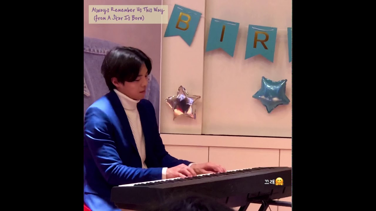 200209 박은석 배우님 생일파티 - 포토타임 (피아노 연주)