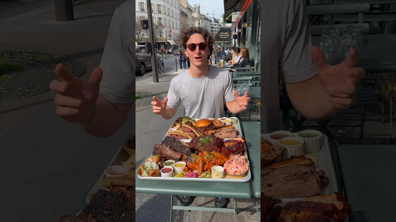 Trying the best BBQ in Europe 📍MELT BBQ, Paris #food #bbq #paris #barbecue #foodie #beefrib #meat