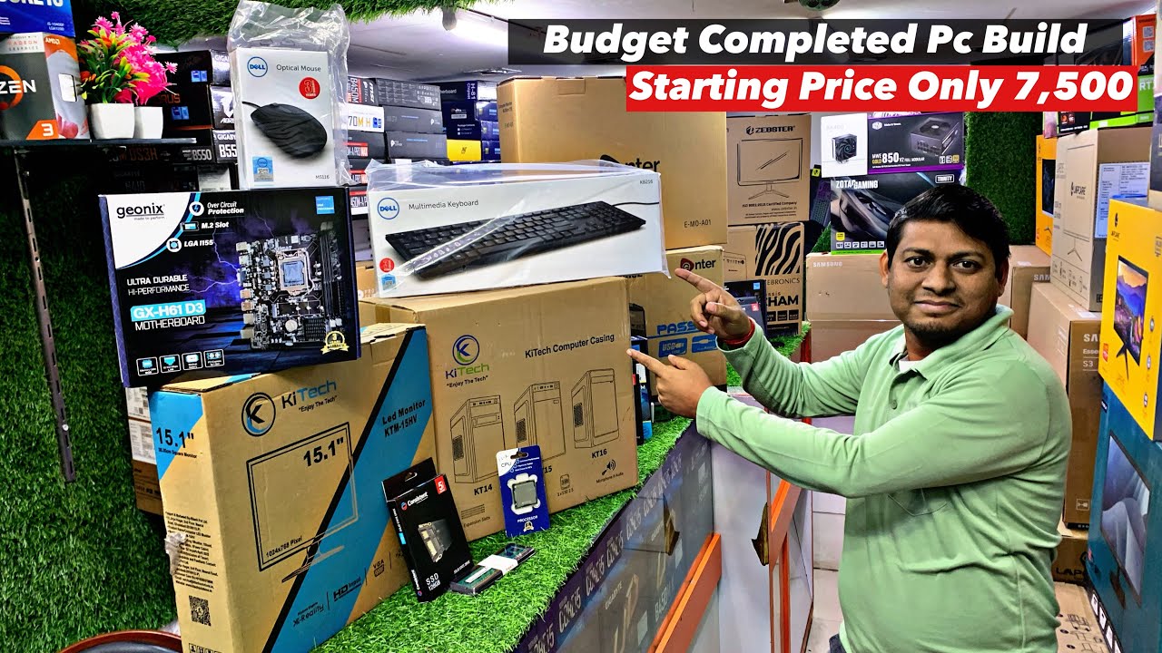 Budget Pc Build In Best Price In Nehru Place Staring Price 7,500 🔥| Tech Junction