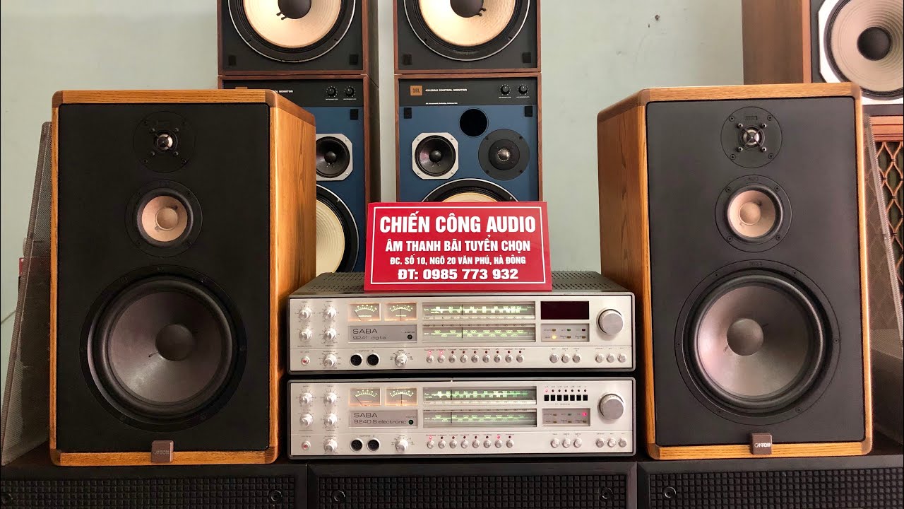 Âmli SABA 9240S,9241 ghép với loa CANTON CT-800. Chất âm đẳng cấp. Đậm chất made in GERMANY.