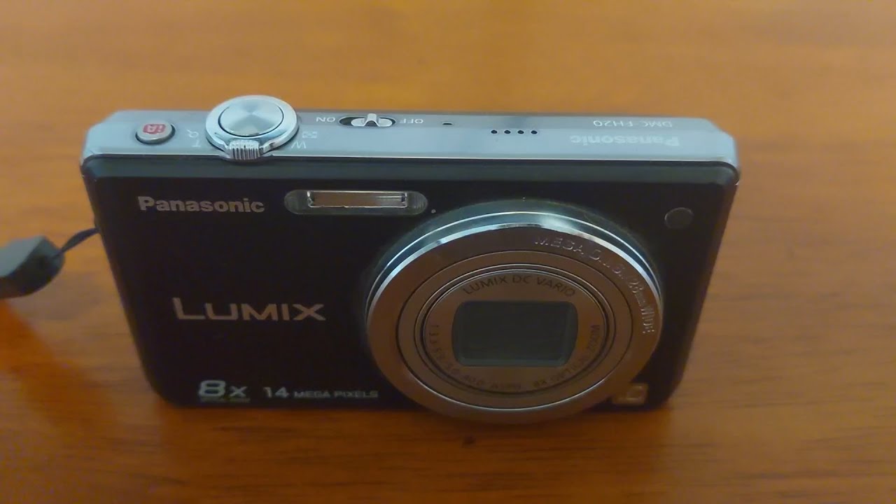 A Black Panasonic Digital Camera - Panasonic Lumix DMC-FH20