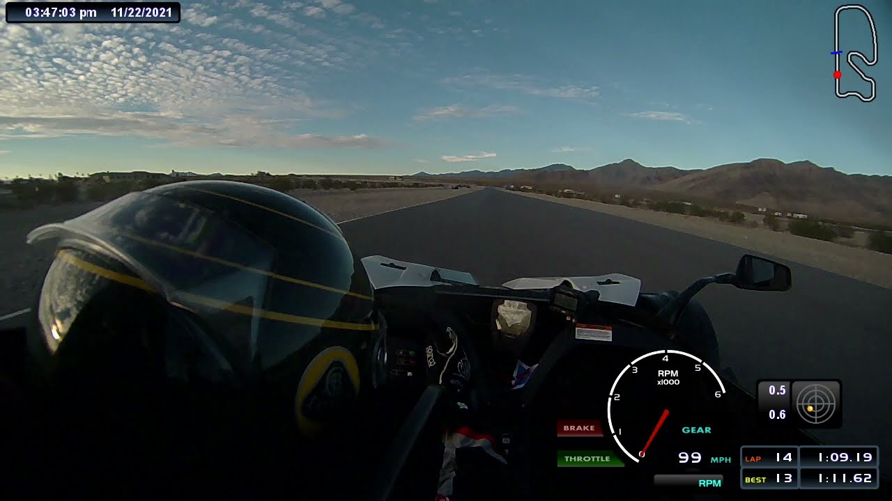KTM X-Bow Comp RR @ Spring Mountain--East 1.6 Config.