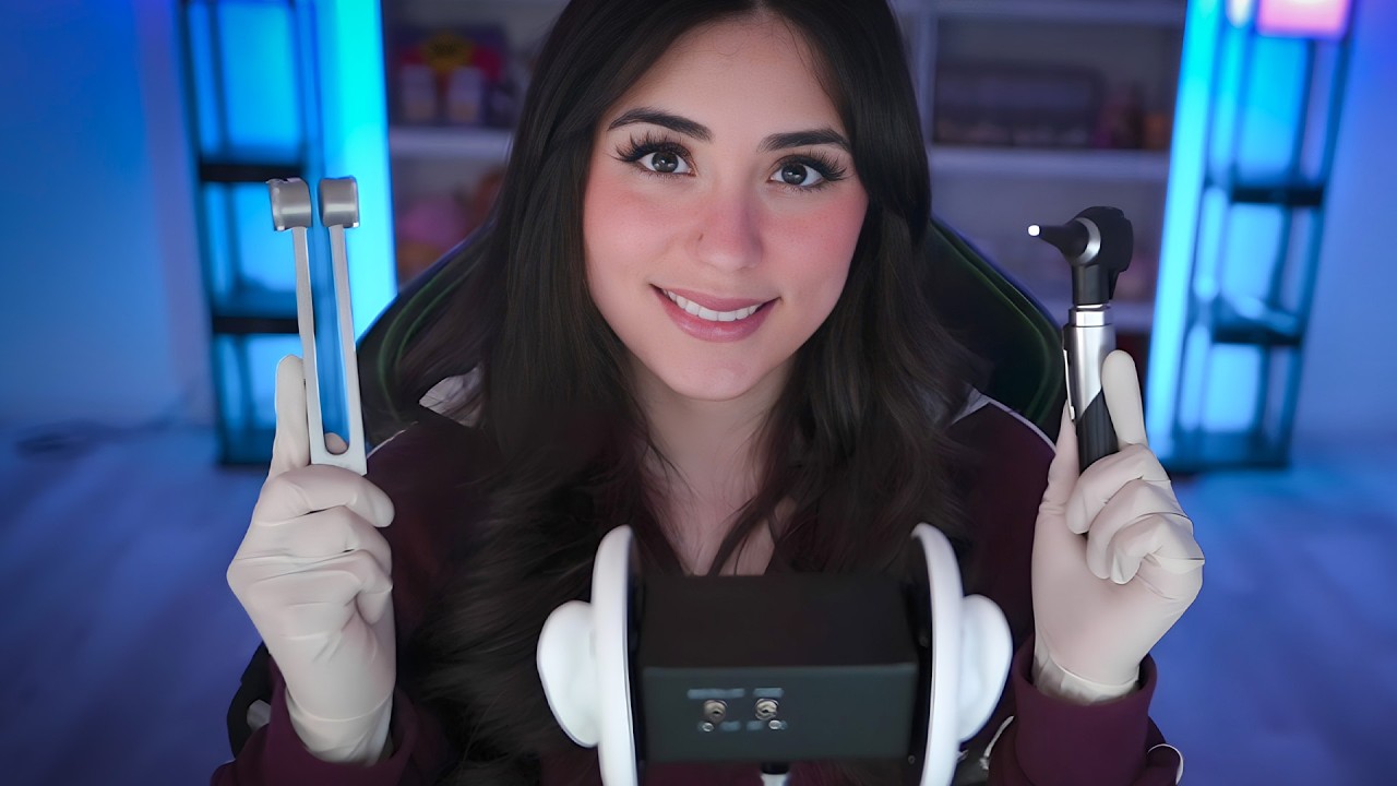 ASMR | Super Detailed Ear Exam, Ear Cleaning, & Hearing Test