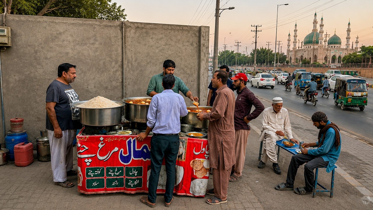 🔥 ONLY RS 50 DESI CHANAY & RICE 😍 PEOPLE LOVE THIS ROADSIDE BREAKFAST | PAKISTAN STREET FOOD 🇵🇰
