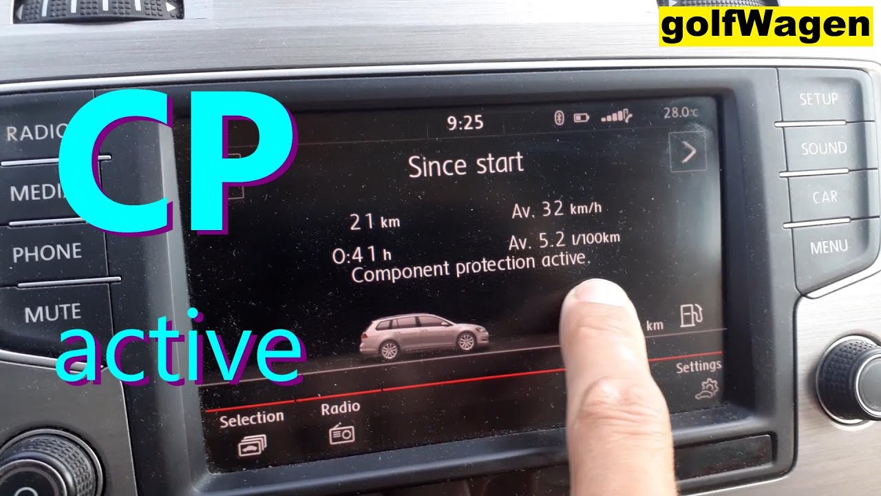 VW Mib Deactivate Component Protection ODIS