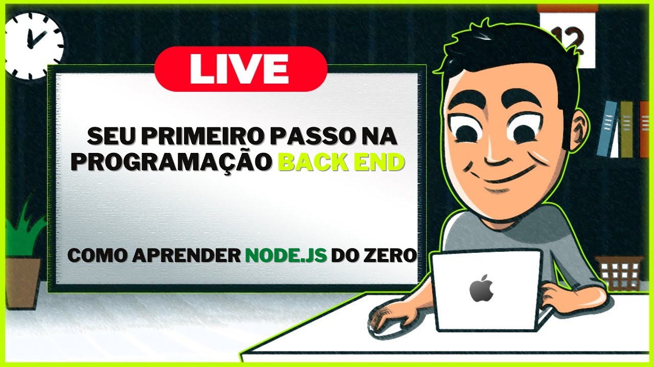Curso de NODE para Iniciantes | Seu primeiro passo na programa&ccedil;&atilde;o Back-end  | LIVE #32