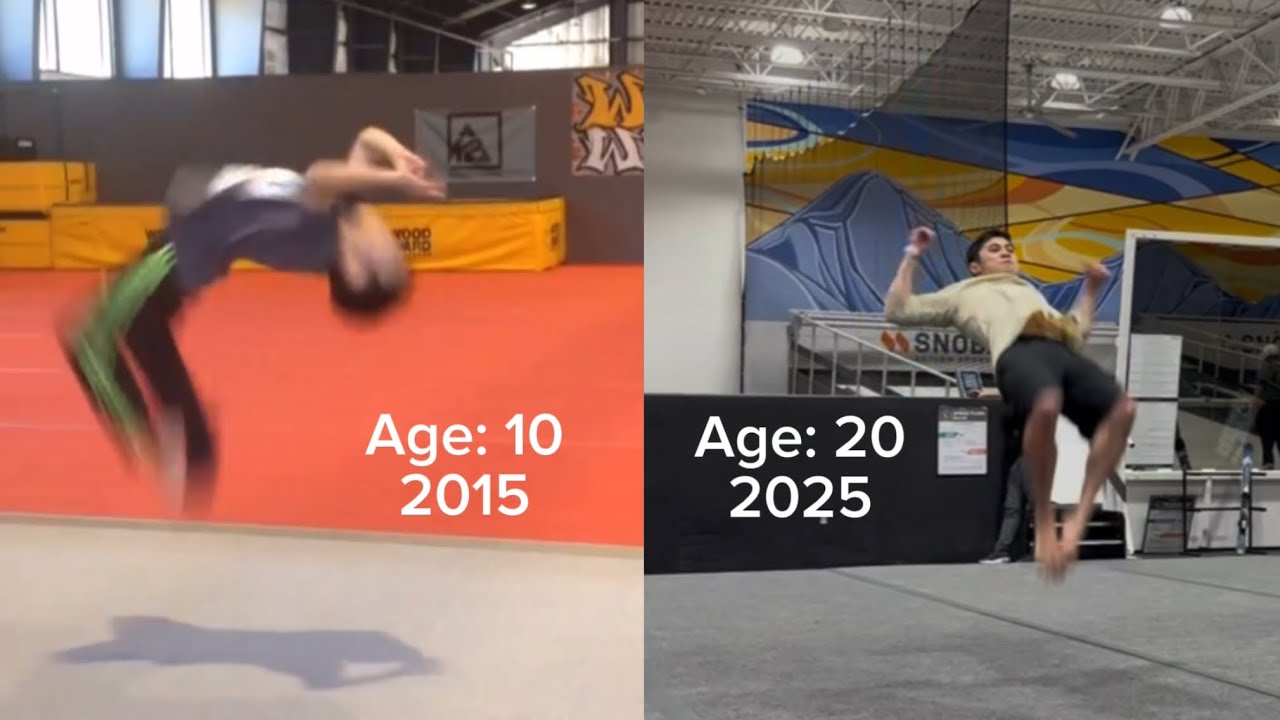 10 Year Standing Double Backflip Progress (2015-2025)