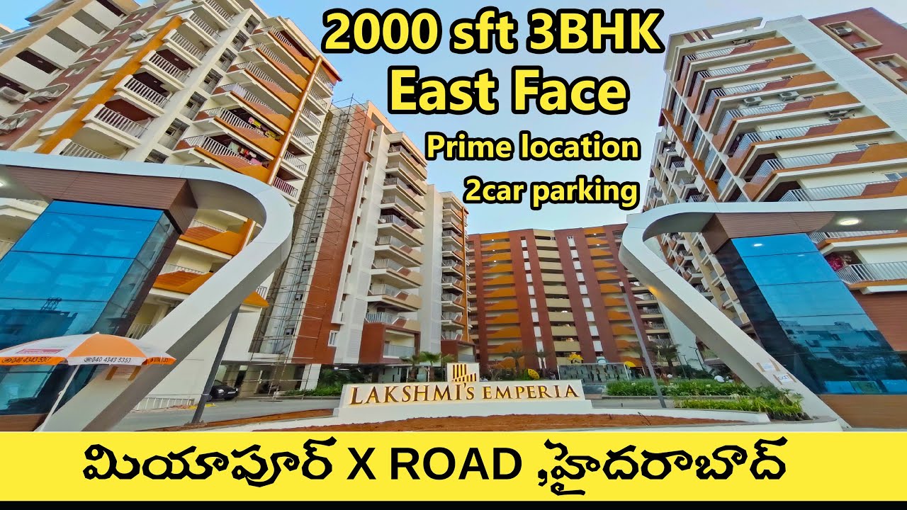 Premium Gated community 3BHK flat for sale in Miyapur || 2000 sft BIG flat #kethakiproperties 3bhk