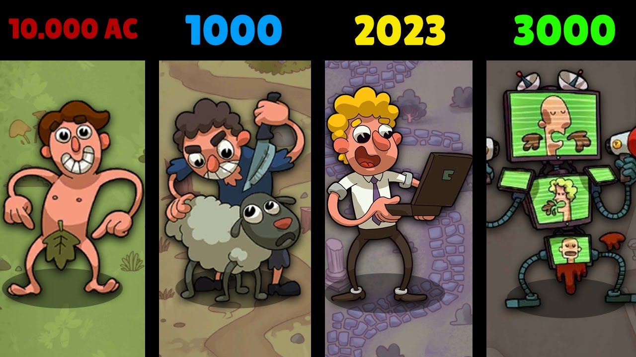 6.000.000 DE ANOS DE EVOLUÇÃO HUMANA EM APENAS 1 VÍDEO! - Homo Evolution