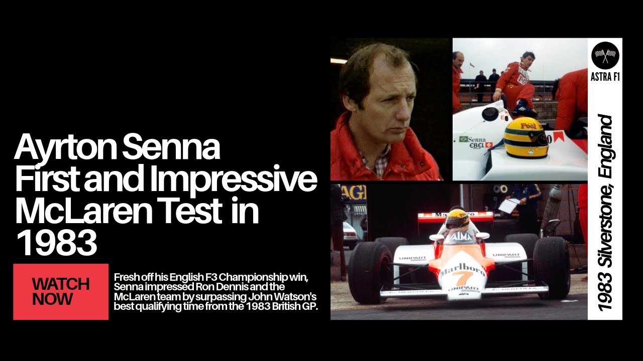 Ayrton Senna First and Impressive McLaren Test in 1983