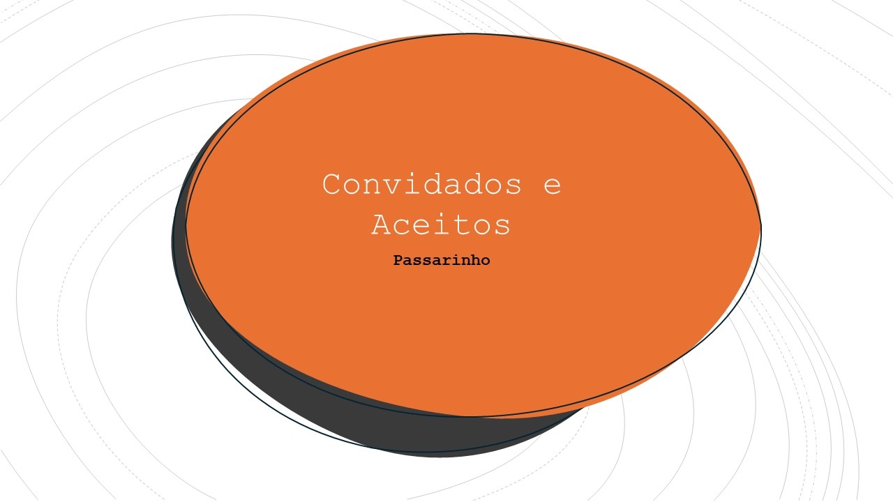 Convidados e Aceitos – Passarinho