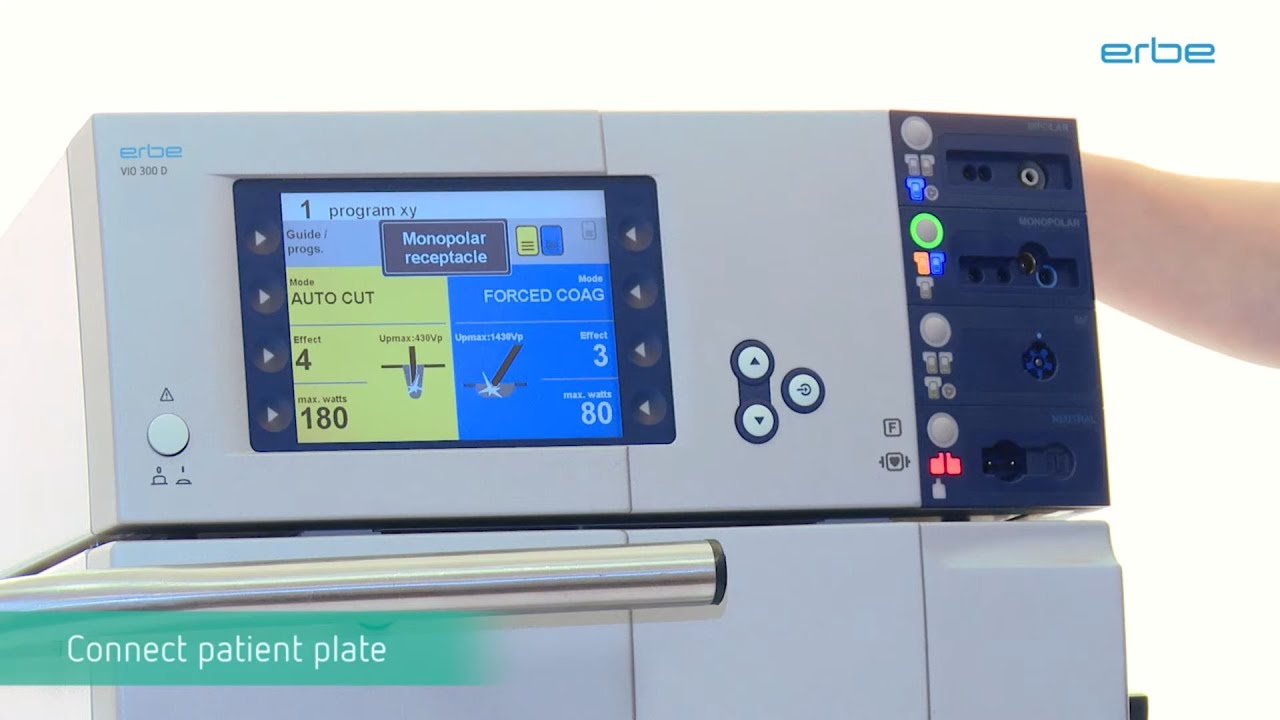 The setup of the Erbe VIO® 300 D step by step