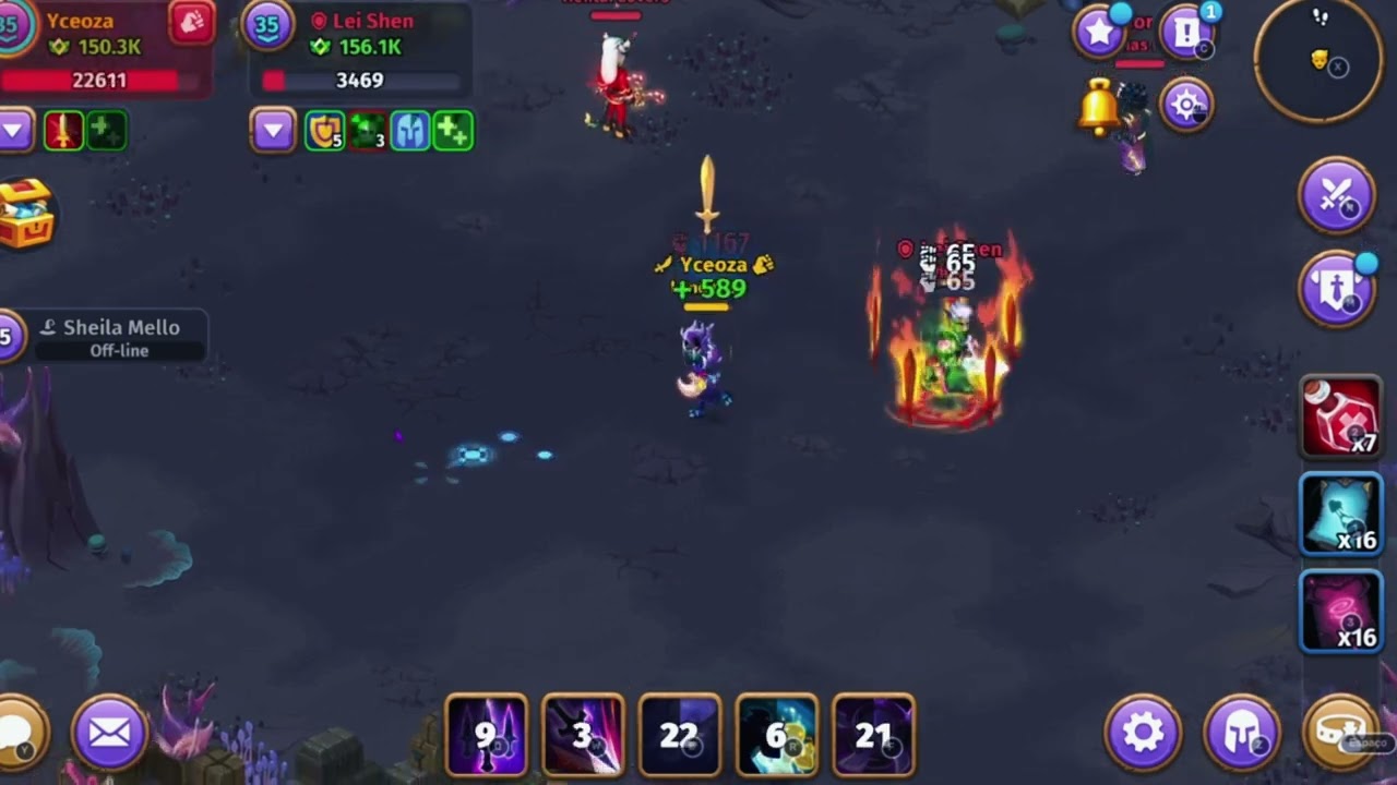 Skylore MMORPG | Shadow vs Tank, DUELO