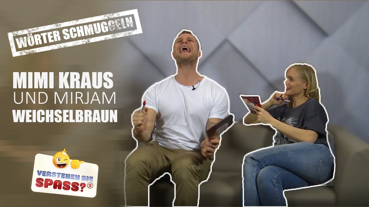 Mimi Kraus und Mirjam Weichselbraun beim Wörter Schmuggeln | Verstehen Sie Spaß?