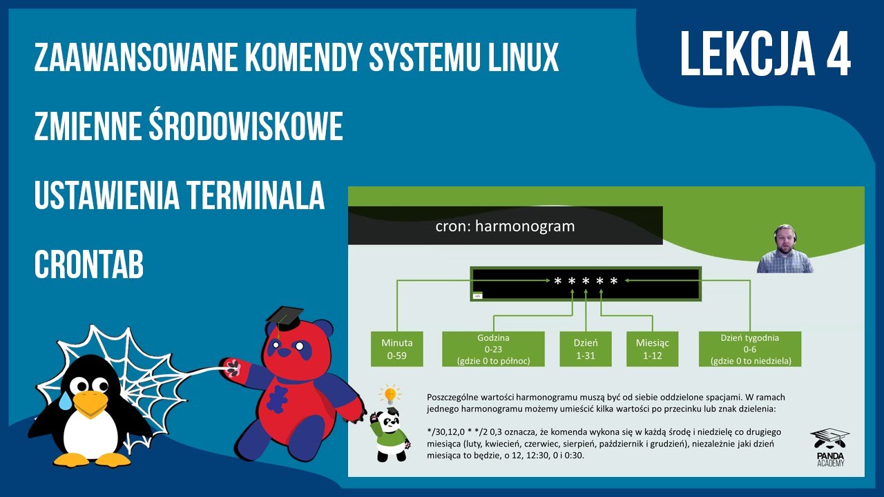 Lekcja 4: Zaawansowane komendy, Crontab, zmienne środowiskowe 🐧🕸 Kurs Linux i sieci