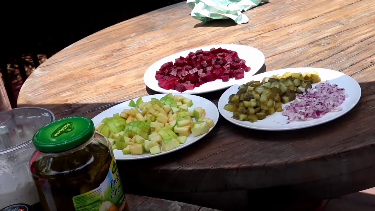 German Herring Salad with Beets