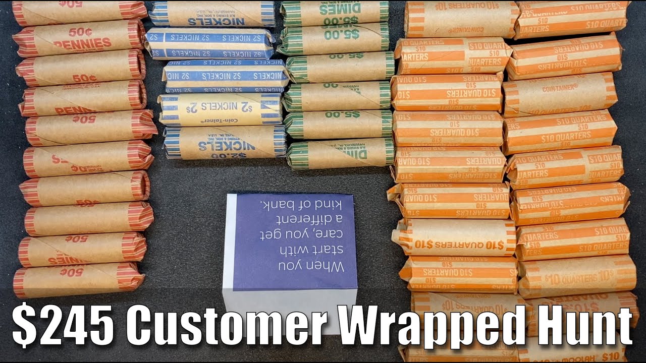 $245 Customer Wrapped Coin Roll Hunt - Wheaties, Proofs and Silver!