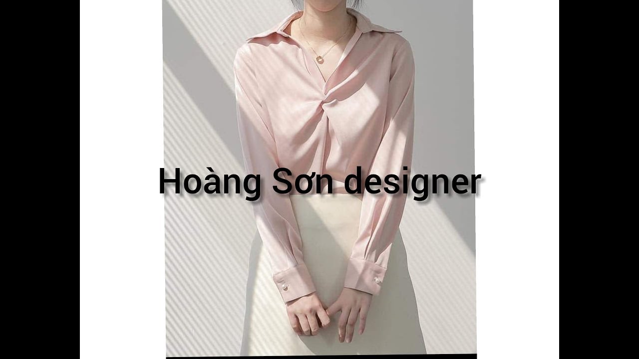 Dạy cắt may cơ bản:hướng dân cách cắt áo cổ đức mở V xoắn ngực theo mẫu|Hoàng Sơn designer