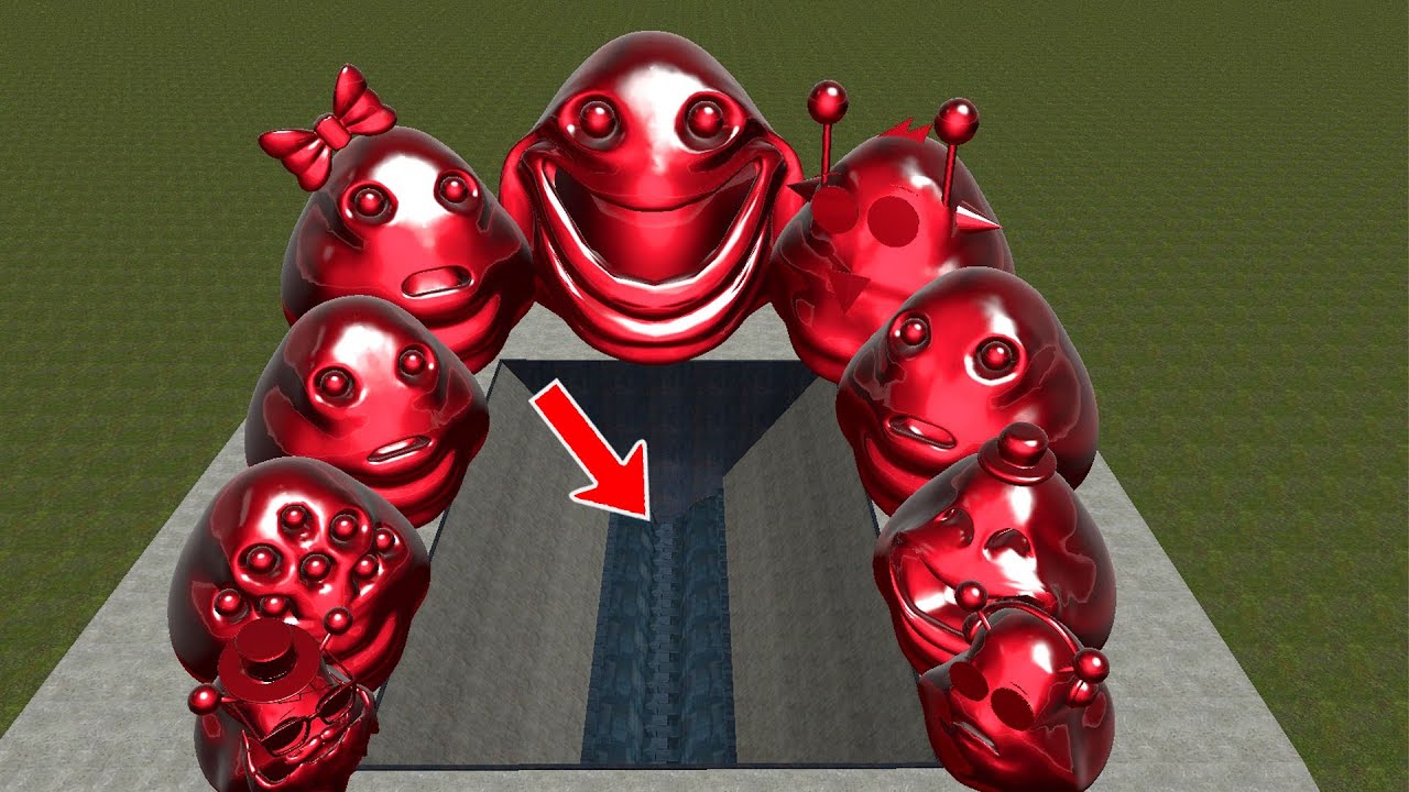 SPARTAN KICKING ALL RUBY 3D POU BOU'S REVENGE in GIANT TOXIC HOLE in Garry's Mod