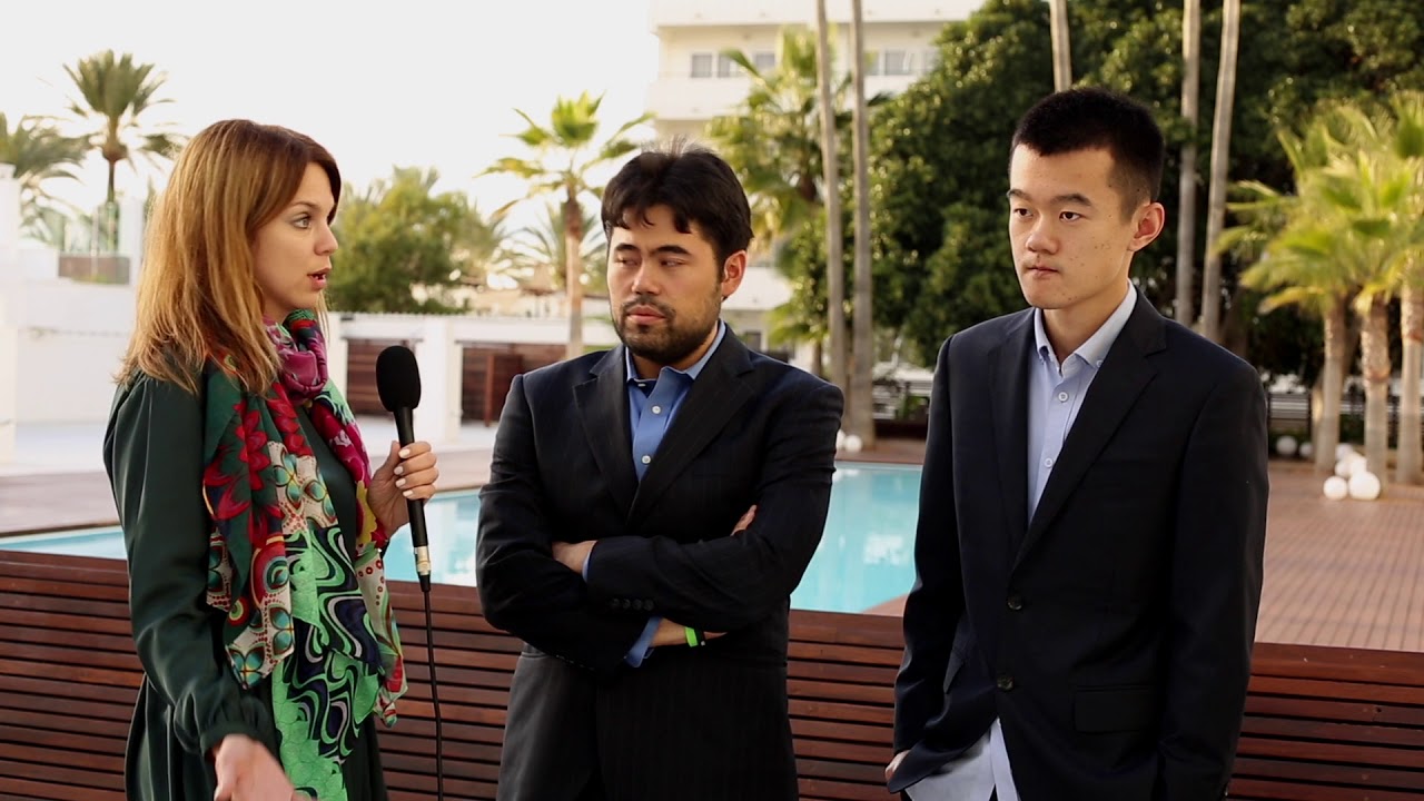 Round 6. Interview with Hikaru Nakamura and Ding Liren