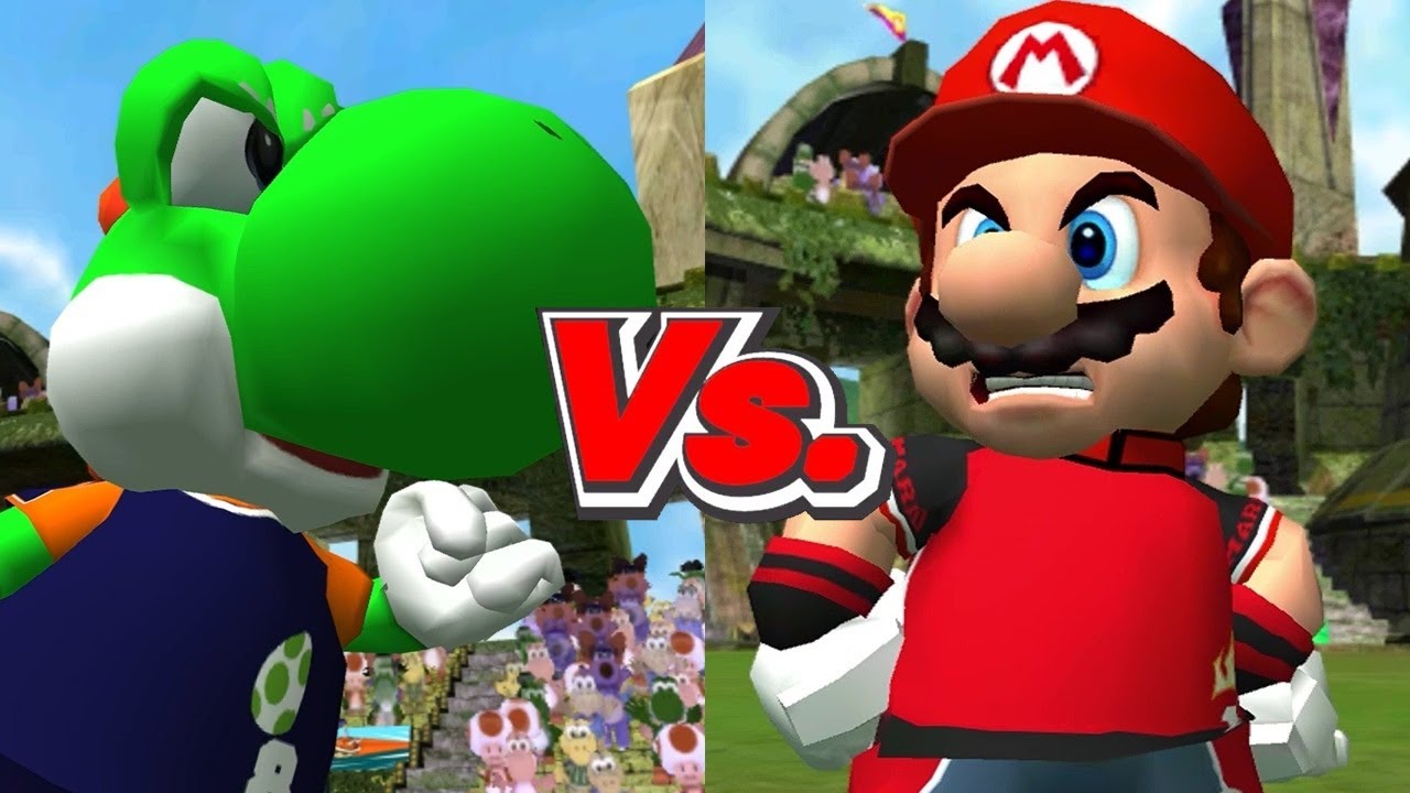 Super Mario Strikers - Yoshi/Toad Vs. Mario/Hammer Bros