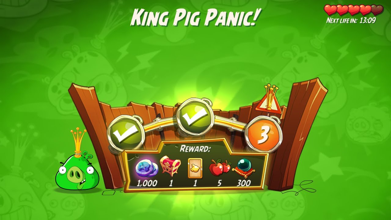 KPP Shortcut - No Red,Blues,Chuck,Matilda - King Pig Panic, Angry Birds 2