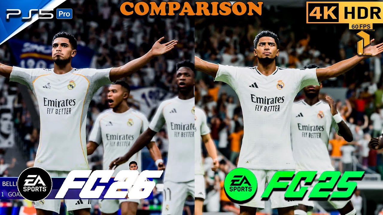 FC 26 vs FC 25 PS5 Comparison 😱 Graphics, Animations & Realism 