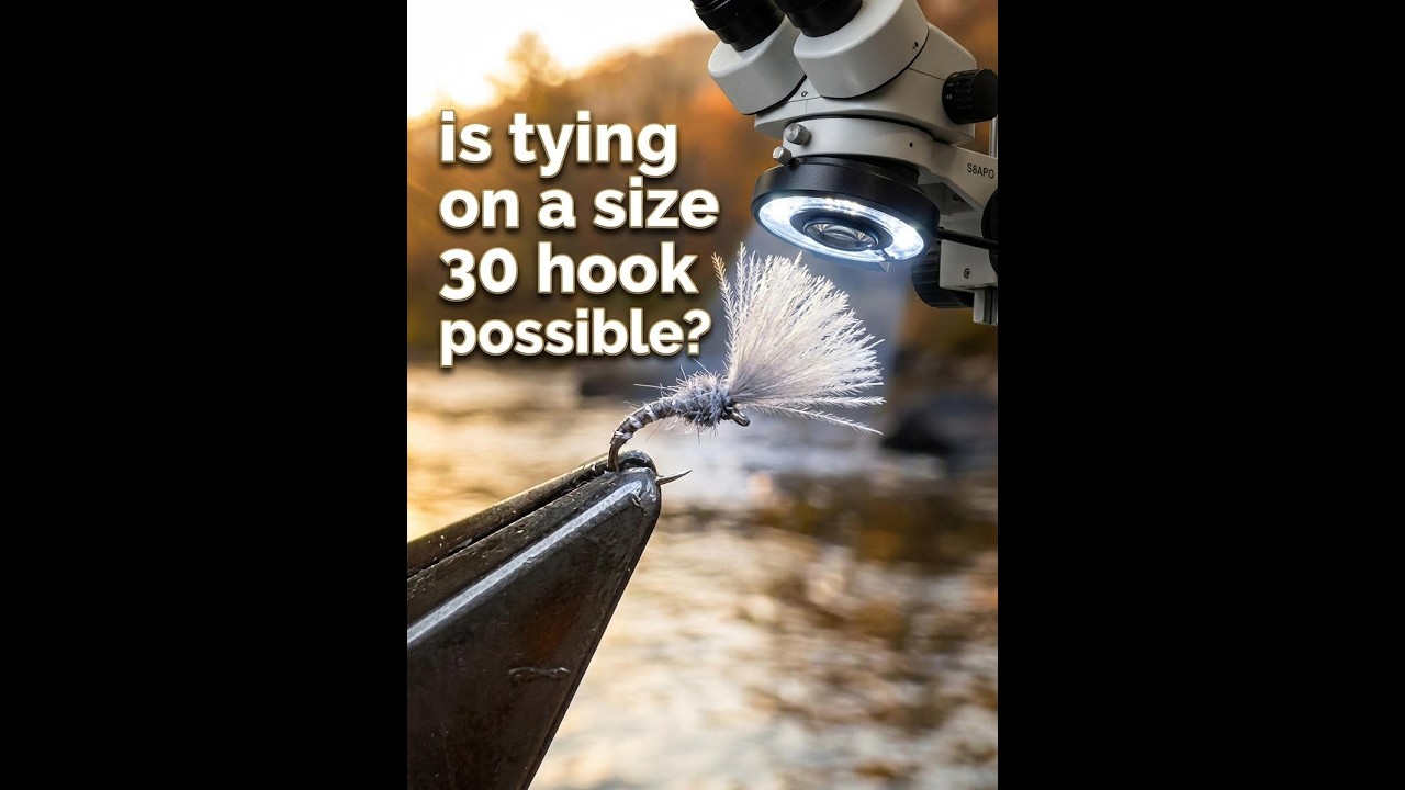 Is It Possible To Tie On A Size 30 HOOK?! | FLY TYING FLIES