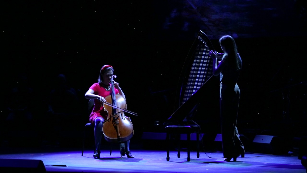 Christmas Celtic Sojourn 2015:  Maeve Gilchrist and Natalie Haas.