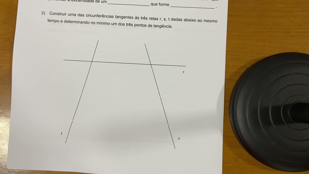 Circunferência Tangente à retas 1