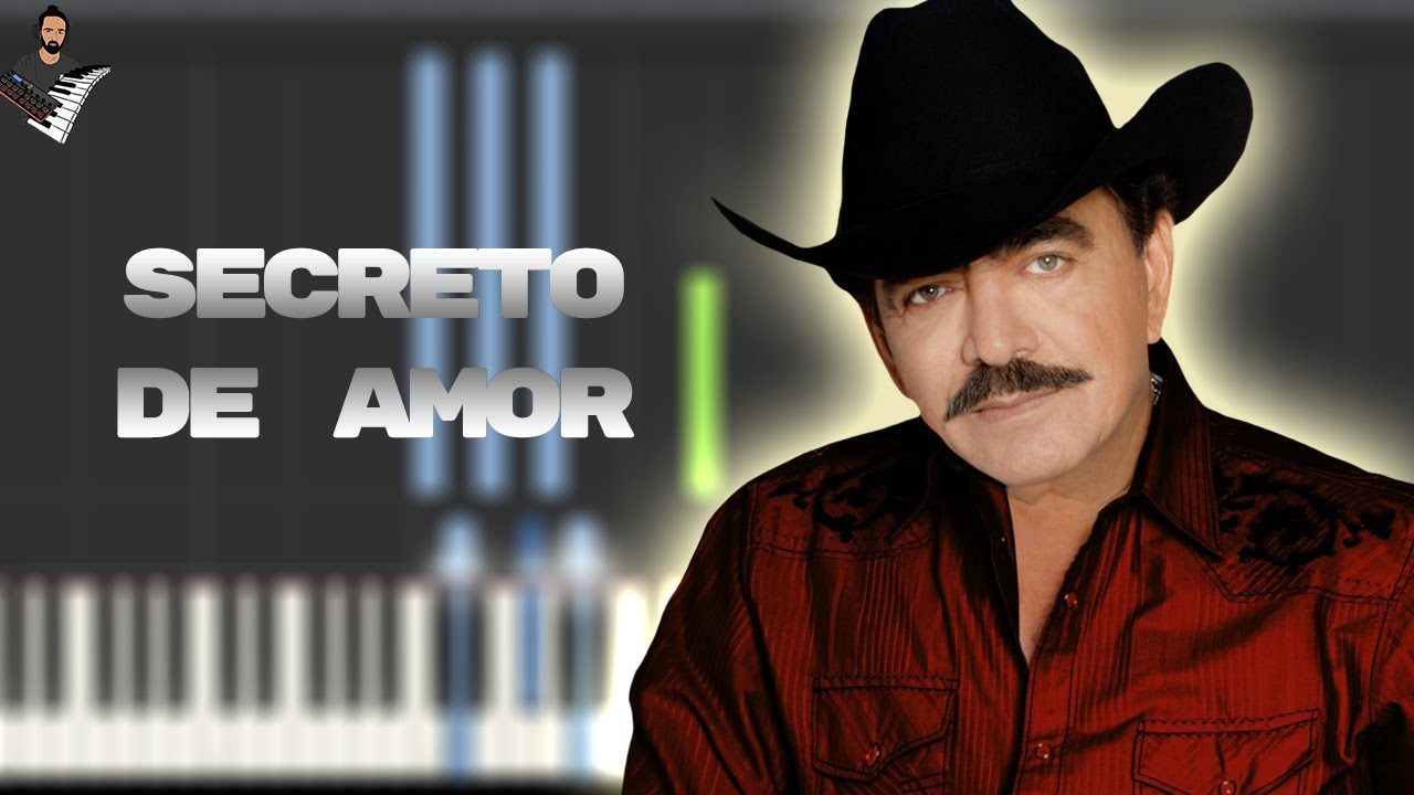 Joan Sebastian - Secreto de amor | Instrumental Piano Tutorial / Partitura / Karaoke / MIDI
