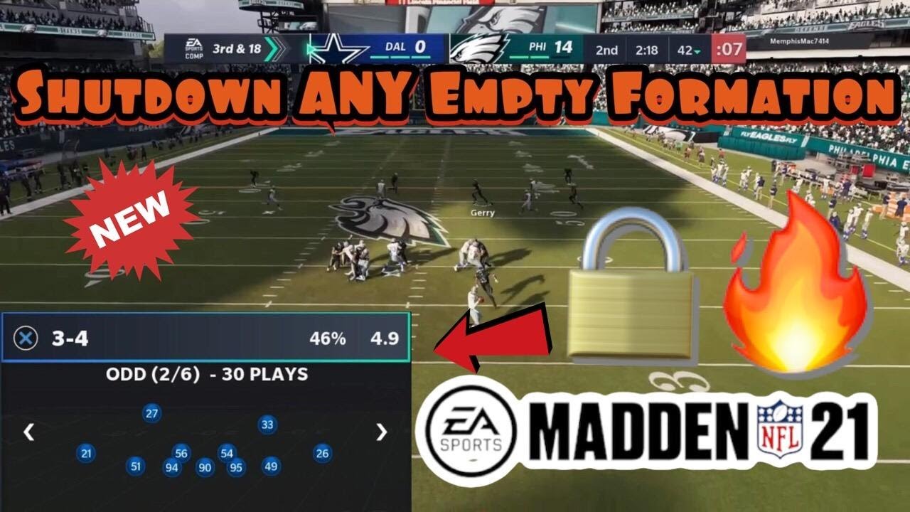 Shutdown ANY Empty Formation Using This Popular Defense In Madden 21!
