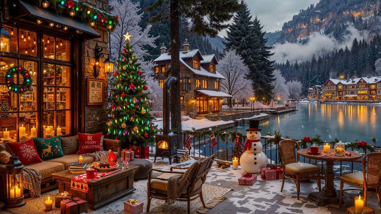 Christmas Jazz Instrumental Music 🎄 Cozy Christmas Coffee Shop Ambience with Jazz Relaxing Music
