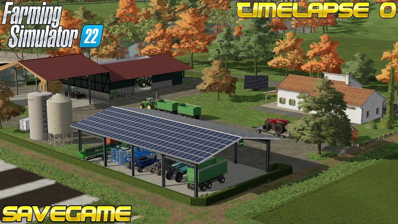 Строим реалистичную ферму за 1,5 миллиона евро + сохранение! 🌾🚜💨 | [FS22] - Таймлапс #0 Haut-Beyl...