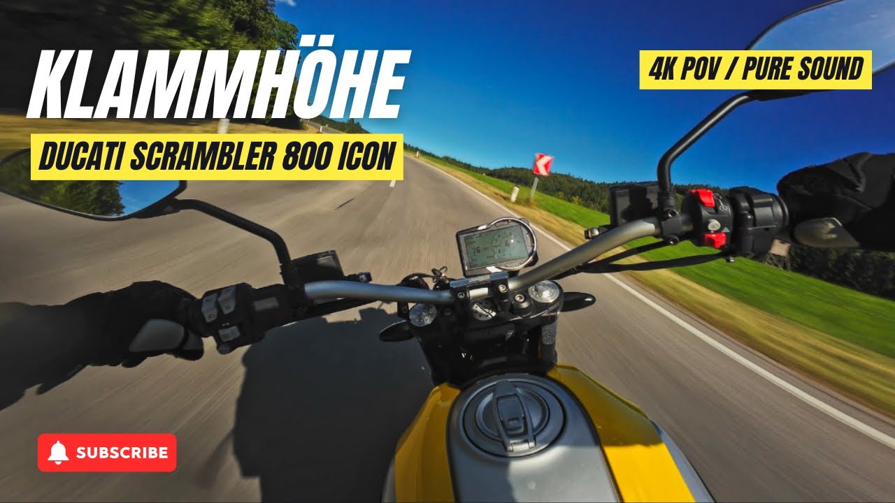 Ducati Scrambler 800 Icon | Klammhöhe Mountain Roads POV