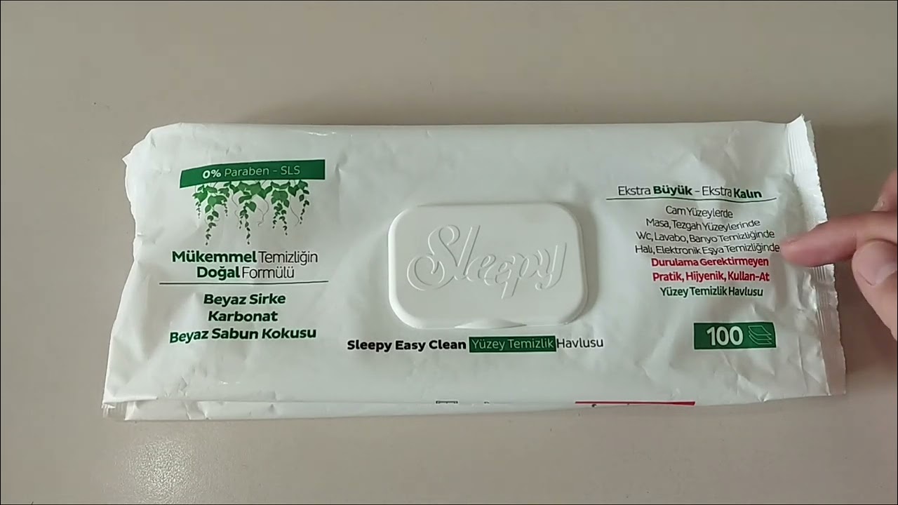 Sleepy Yüzey Temizlik Havlusu İncelemesi. Tertemiz Yüzeyler İçin. Reklam Değildir.