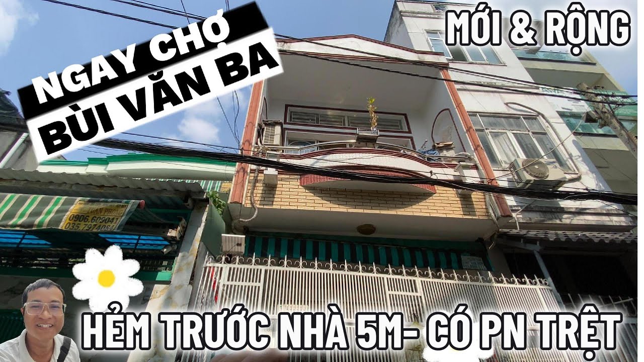 BÁN NHÀ QUẬN 7 | 2 TẦNG RỘNG MỚI ĐẸP, SÁT CHỢ BÙI VĂN BA, 3 PHÒNG NGỦ, HẺM RỘNG SIÊU THOÁNG