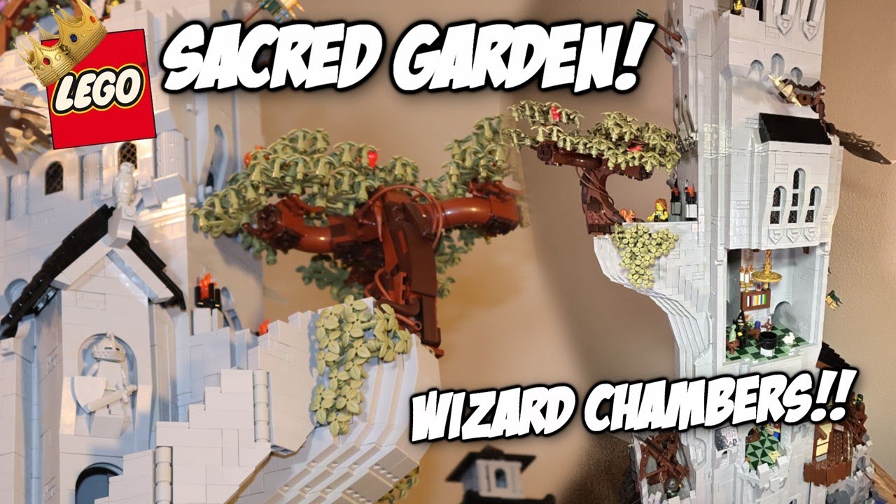 WIZARDS CHAMBER & CASTLE GARDEN - LEGO Castle Moc Build Update #9