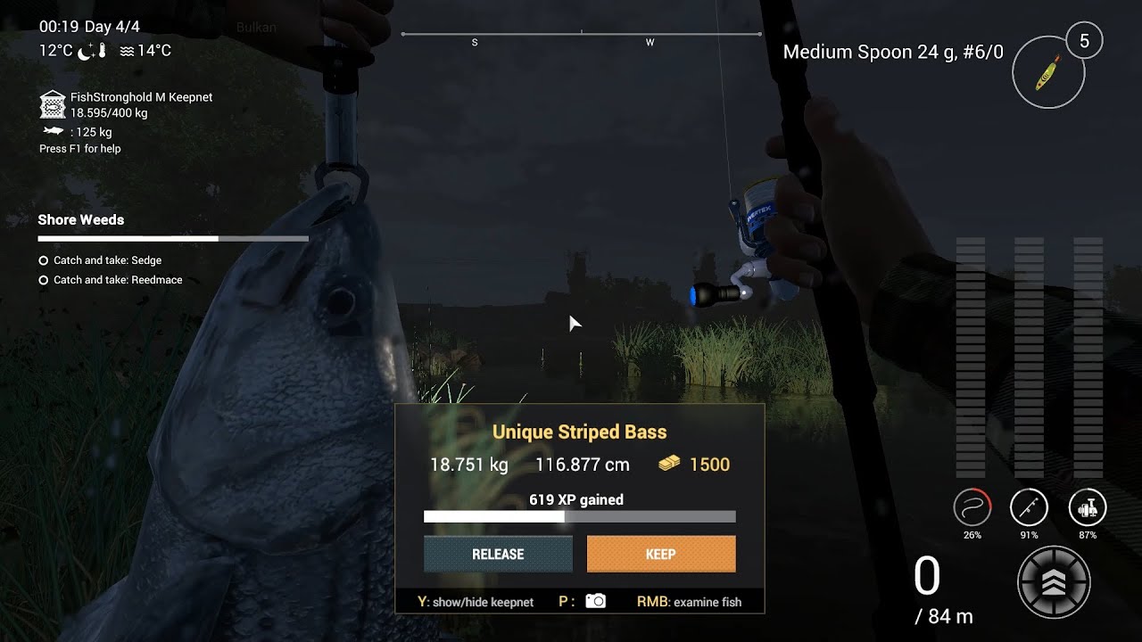 Fishing Planet – How to catch Unique Striped Bass at San Joaquin Delta, California.