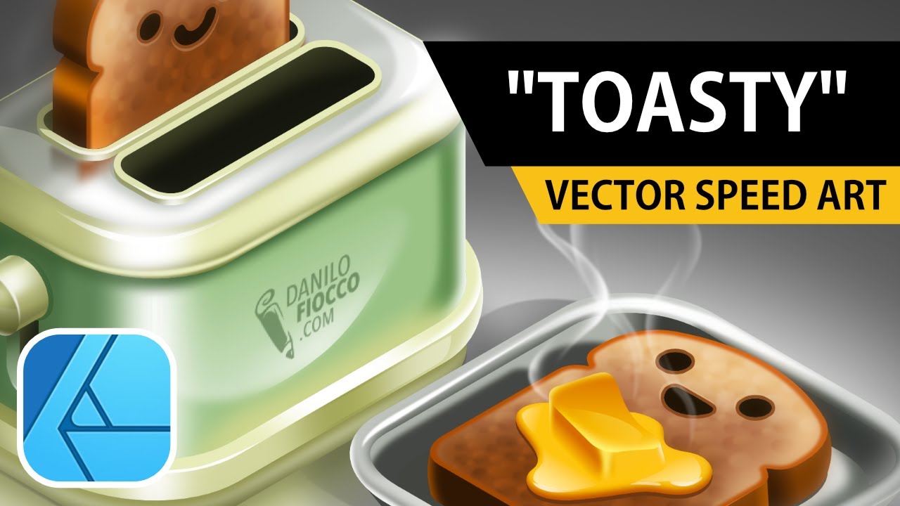 Toasty - Vector Illustration with Affinity Designer 2 | DANILO FIOCCO