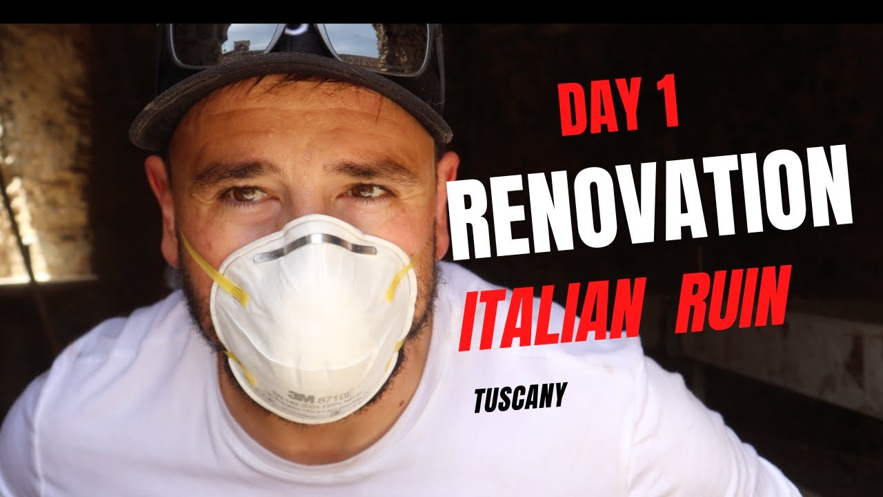 DAY 1 RENOVATING my HISTORIC ITALIAN Villa in  TUSCANY- Episode 4