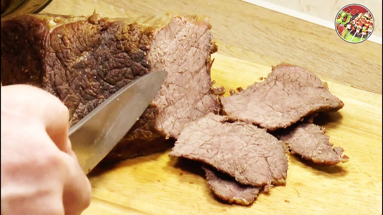 Килограммовый отруб вкуснейшей говядины обжаренный целым куском.